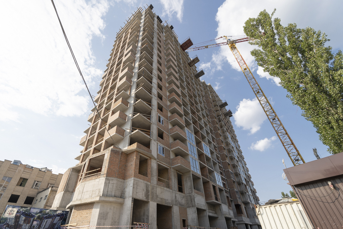 Хід будівництва ЖК CITY HUB, лип, 2021 рік