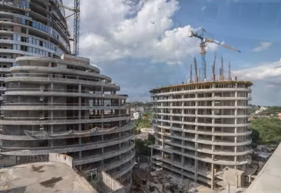 Ход строительства МФК Intergal City, июль, 2021 год