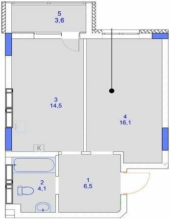 1-комнатная 44.8 м² в ЖК Садочок от 28 000 грн/м², с. Новоселки
