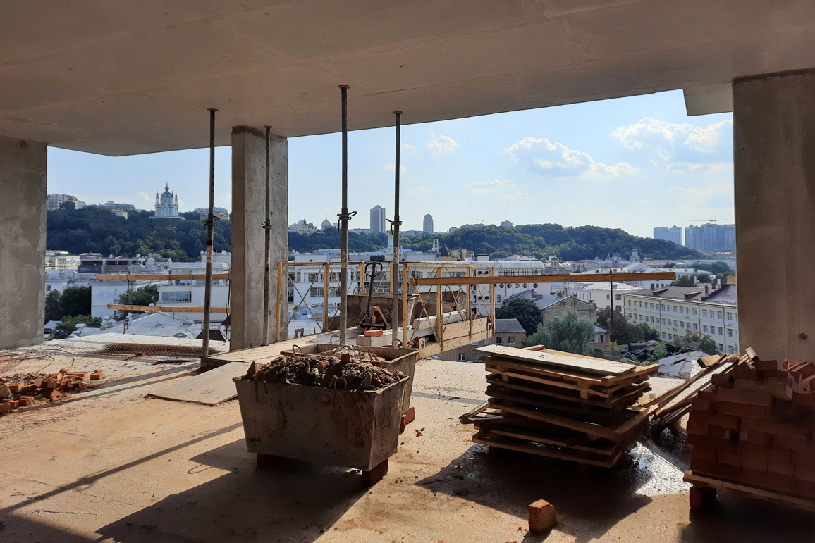 Ход строительства ЖК Illinsky House, июль, 2021 год