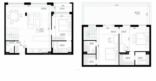 Дворівнева 134.19 м² в ЖК PARKTOWN від 21 000 грн/м², смт Гостомель
