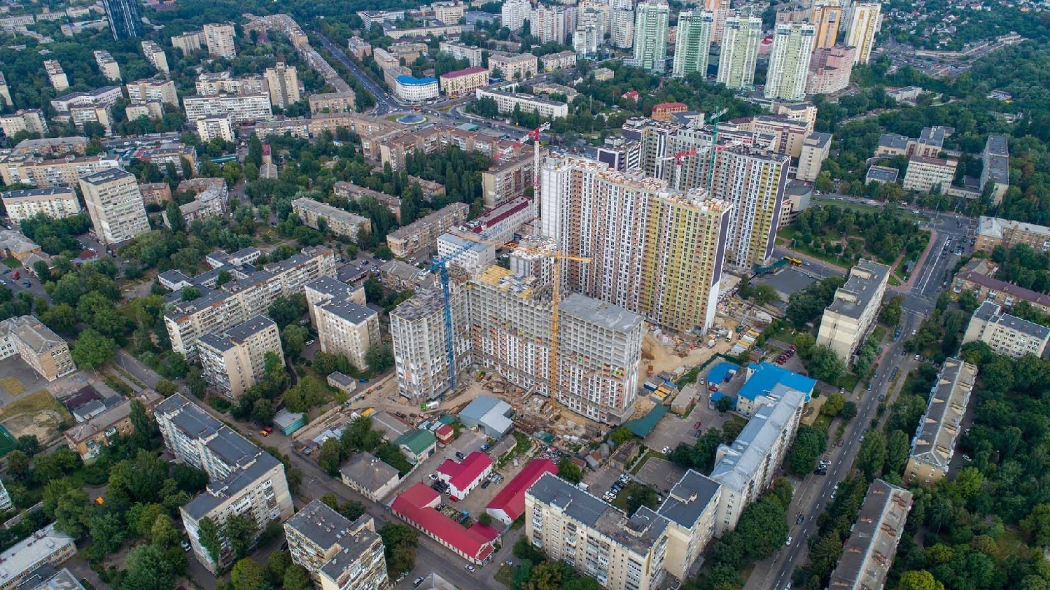 Ход строительства ЖК OK`LAND, июль, 2021 год
