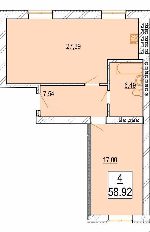 1-комнатная 58.92 м² в ЖК Маєток Боздош от 23 800 грн/м², Ужгород