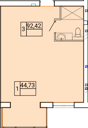 1-кімнатна 44.73 м² в ЖК Gentleman Park від 21 350 грн/м², Тернопіль