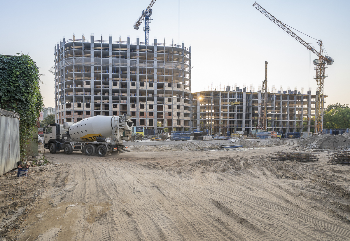 Ход строительства ЖК Парковые Озера 2, июль, 2021 год