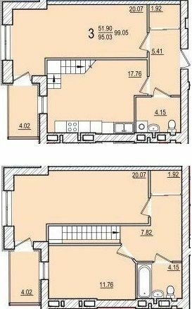 Двухуровневая 99.05 м² в ЖК Dominant от 13 500 грн/м², пгт Песочин