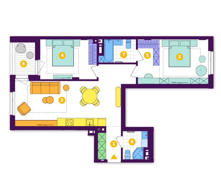2-кімнатна 74.6 м² в ЖК Respublika від 50 500 грн/м², Київ