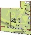 2-комнатная 62.7 м² в ЖК Costa fontana от 31 500 грн/м², Одесса