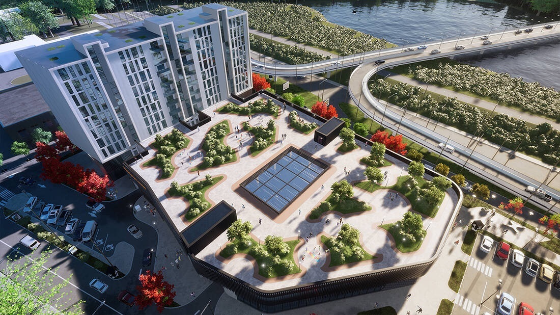 ЖК Kniahynyn-Center, Ивано-Франковск, ул. Надречная
