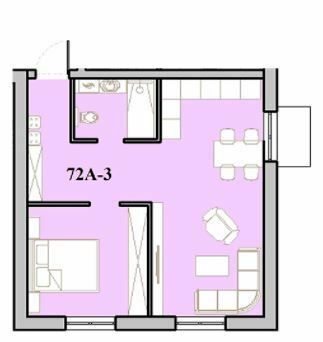 1-кімнатна 52.8 м² в КБ Малий Марсель від 19 550 грн/м², Одеса