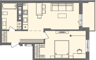 1-комнатная 54.31 м² в ЖК Этно Дом от 18 000 грн/м², с. Горишний