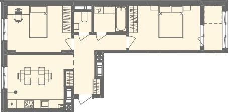 2-комнатная 60.98 м² в ЖК Этно Дом от 17 300 грн/м², с. Горишний