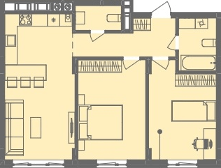 2-комнатная 68.07 м² в ЖК Этно Дом от 18 000 грн/м², с. Горишний