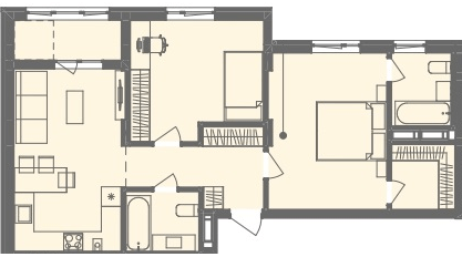 2-комнатная 72.52 м² в ЖК Этно Дом от 18 000 грн/м², с. Горишний