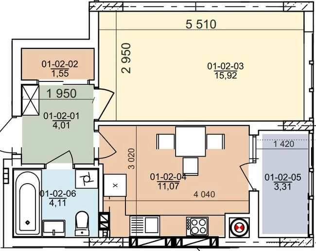 1-комнатная 39.97 м² в ЖК на ул. Трускавецкая от 20 000 грн/м², с. Сокольники