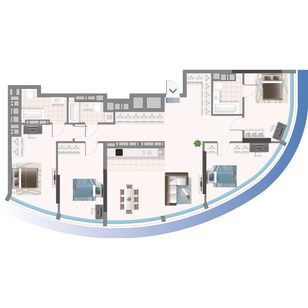 4-комнатная 140.05 м² в ЖК Oasis от 50 000 грн/м², Киев