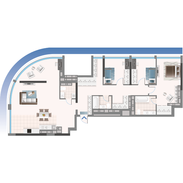 4-комнатная 144.13 м² в ЖК Oasis от 50 000 грн/м², Киев