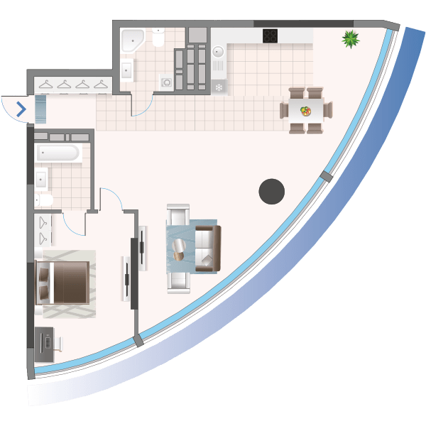 2-комнатная 58.24 м² в ЖК Oasis от 34 150 грн/м², Киев
