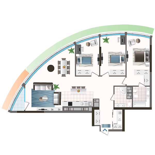 3-комнатная 137.58 м² в ЖК Oasis от 40 000 грн/м², Киев