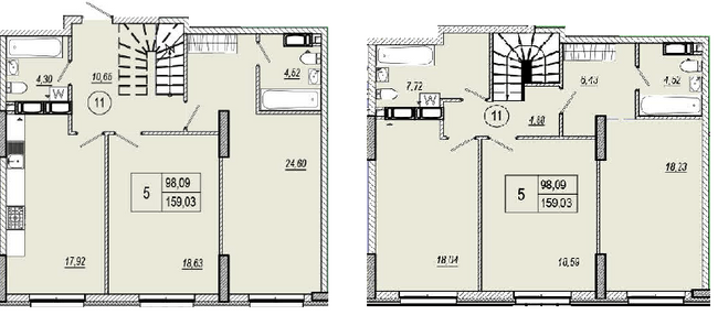 Двухуровневая 159.03 м² в ЖК Podil Plaza & Residence от 50 000 грн/м², Киев