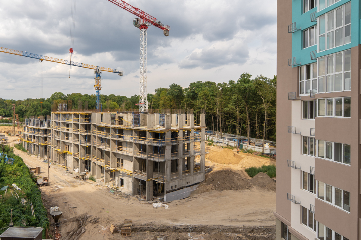 Хід будівництва ЖК Теремки, серп, 2021 рік