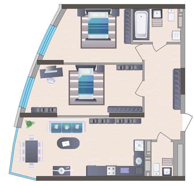 2-кімнатна 75.65 м² в ЖК Symbol від 31 000 грн/м², Київ