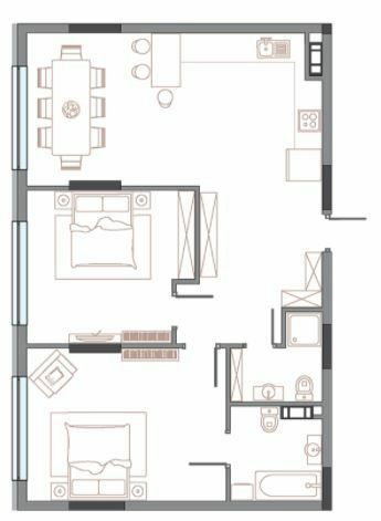 2-кімнатна 95.11 м² в ЖК АРСЕНАЛ House від 100 000 грн/м², Київ