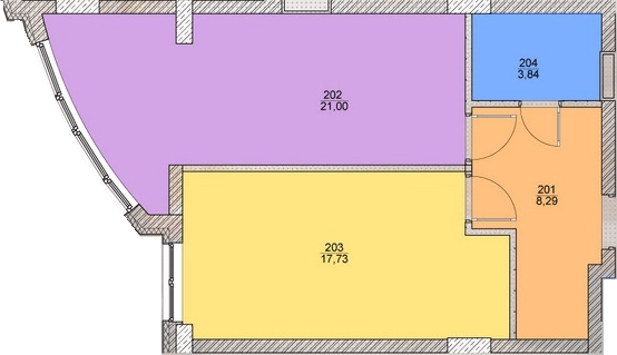 1-комнатная 50.8 м² в ЖК Оболонский бриз от 58 100 грн/м², Киев