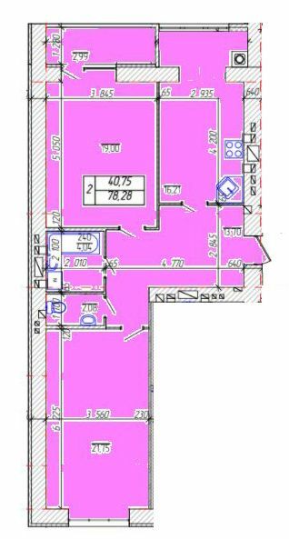 2-кімнатна 78.28 м² в ЖК Озерний 2020 від 12 500 грн/м², Хмельницький