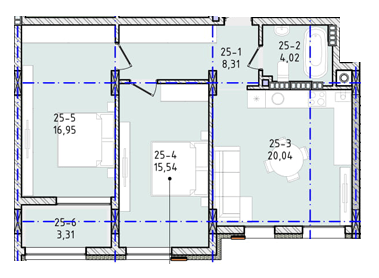 2-кімнатна 68.17 м² в ЖК Вілла Зубра від 24 000 грн/м², с. Зубра