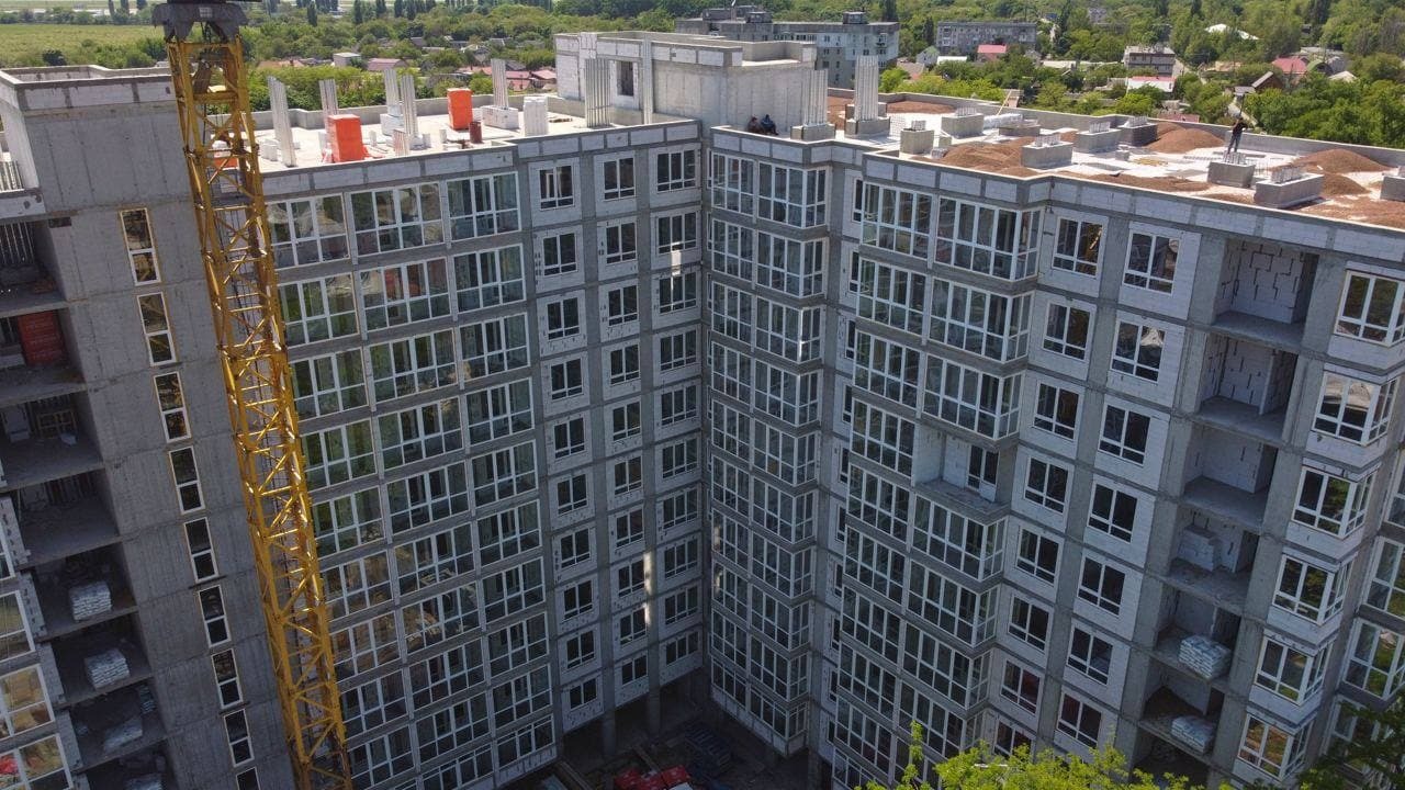 Хід будівництва ЖК Акварель-4, трав, 2021 рік
