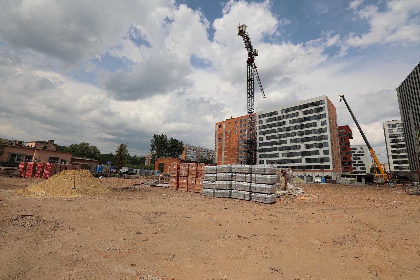 Ход строительства ЖК Greenville Park Lviv, авг, 2021 год