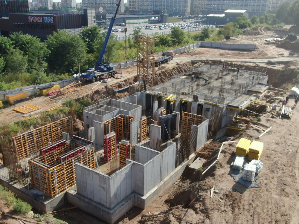 Ход строительства ЖК 7 KVARTAL, авг, 2021 год