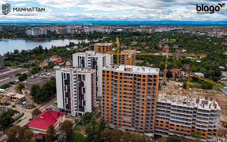 Ход строительства ЖК Manhattan, авг, 2021 год