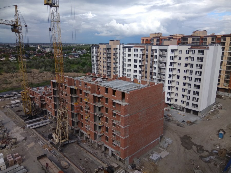 Ход строительства ЖК Днепровская Брама 2, май, 2021 год