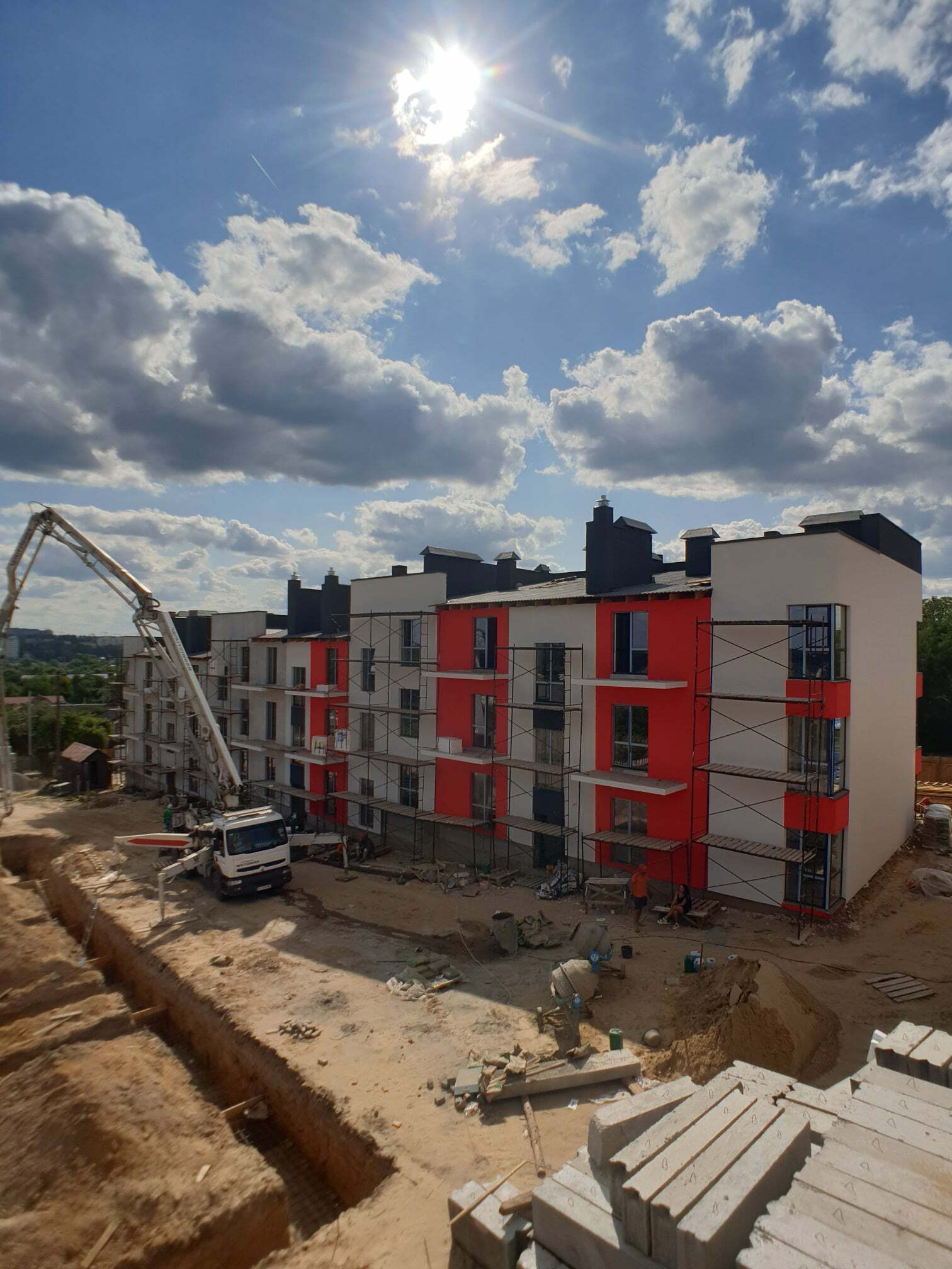 Хід будівництва ЖК Cherry House, серп, 2021 рік