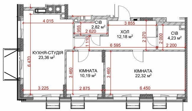 2-кімнатна 73.6 м² в ЖК Riverside від 28 500 грн/м², с. Погреби