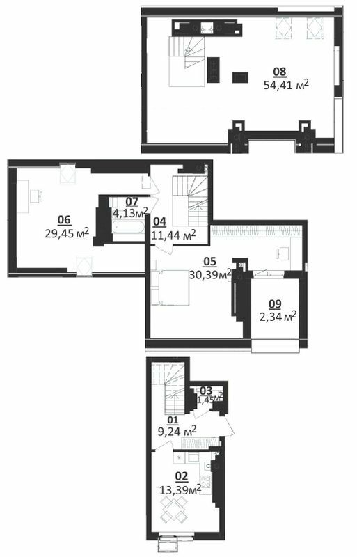 Дворівнева 156.24 м² в ЖК Білий Шоколад.Center від 15 100 грн/м², с. Білогородка