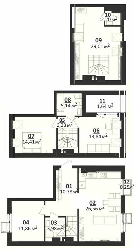 Дворівнева 125.9 м² в ЖК Білий Шоколад.Center від 15 100 грн/м², с. Білогородка