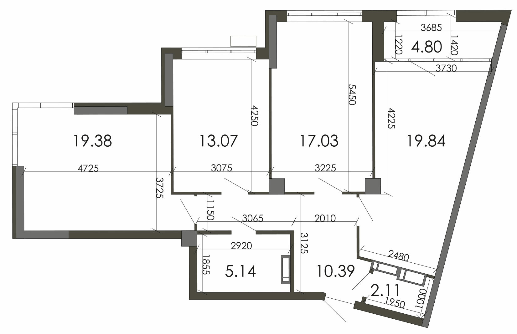 3-комнатная 91.76 м² в ЖК Star City от 24 096 грн/м², Киев