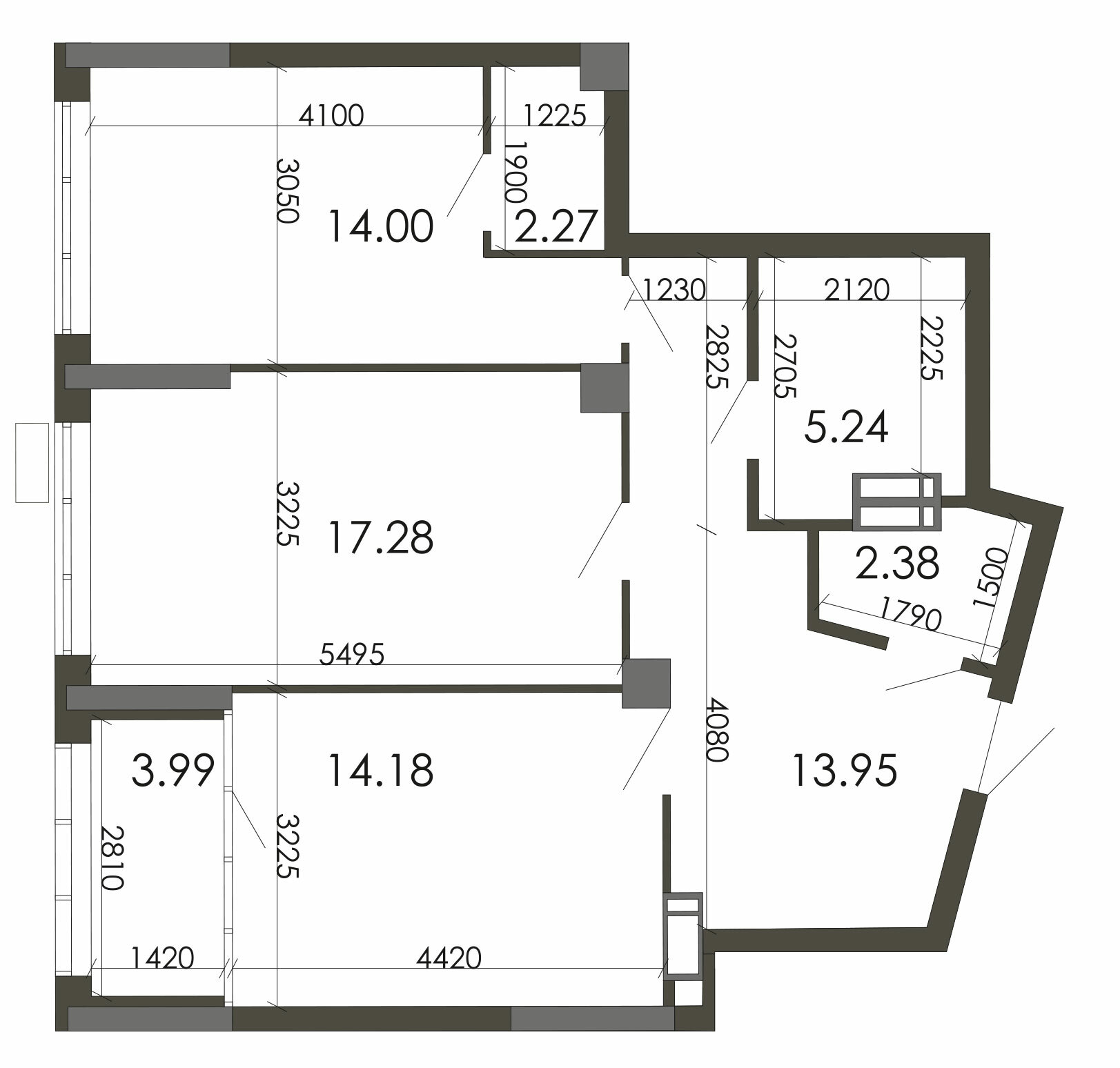 2-комнатная 73.29 м² в ЖК Star City от 24 095 грн/м², Киев