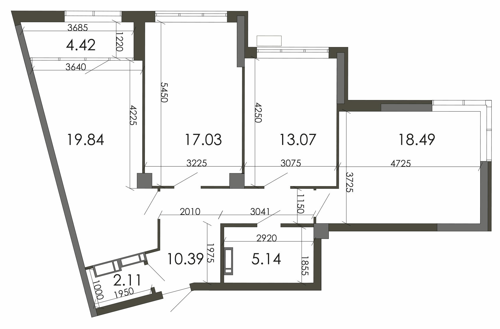 3-комнатная 90.41 м² в ЖК Star City от 24 095 грн/м², Киев