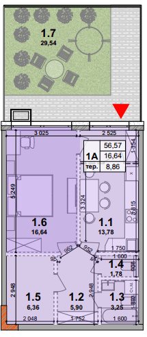 1-кімнатна 56.57 м² в ЖК Petrivsky Residence від 26 100 грн/м², с. Святопетрівське