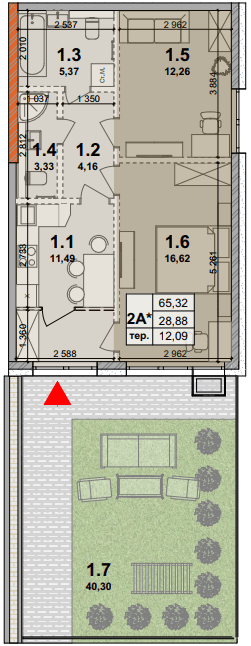 2-кімнатна 65.32 м² в ЖК Petrivsky Residence від 26 100 грн/м², с. Святопетрівське