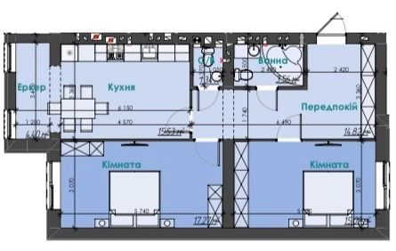 2-кімнатна 72.01 м² в ЖК Like Home від 18 000 грн/м², м. Ірпінь