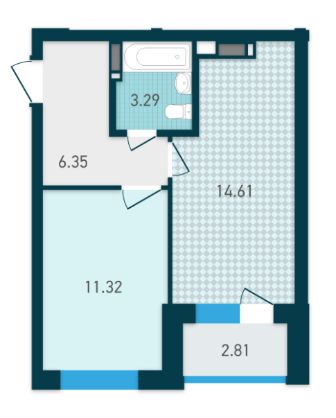 1-кімнатна 38.38 м² в ЖК GENESIS від 31 866 грн/м², Київ