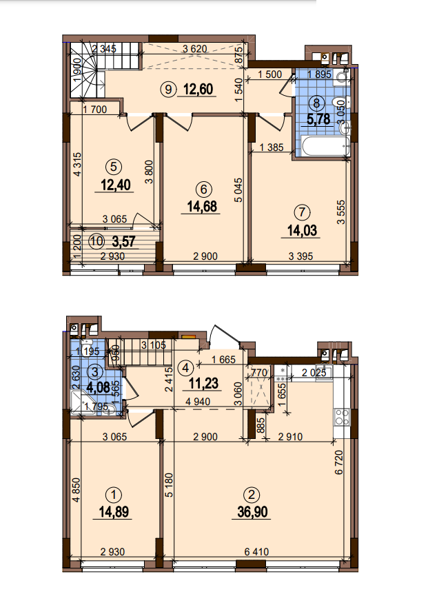 Двухуровневая 130.16 м² в ЖК Варшавский-2 от 24 100 грн/м², Киев