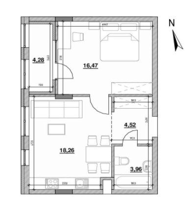 1-комнатная 47.91 м² в ЖК Велика Британія от 36 217 грн/м², Львов
