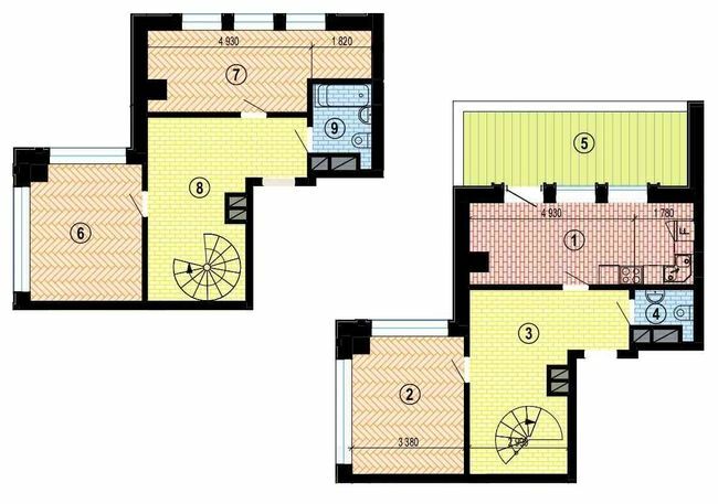 Дворівнева 102.99 м² в БФК Twenty two від 29 850 грн/м², Харків