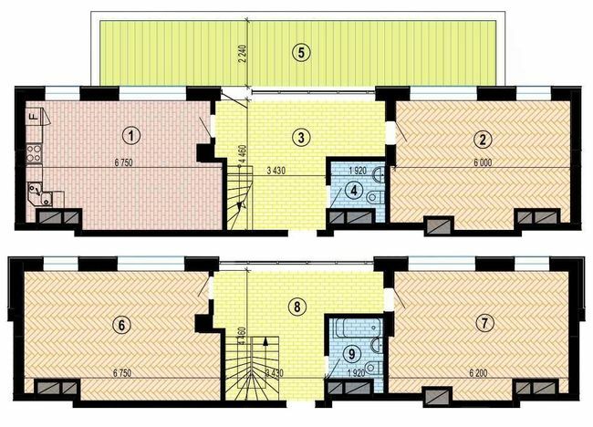 Дворівнева 155.54 м² в БФК Twenty two від 29 450 грн/м², Харків